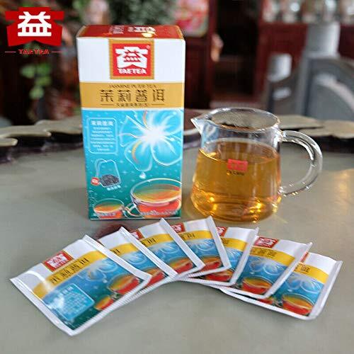 Jasmine Pu'er Tea Yunnan Dayi Organic Tea Office Shen Pu-erh Cha 25pcs Teabags