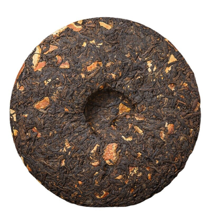 2021 Bangyu Chenpi Puerh Tea Ripe Tea Cake Ancient Puer Tea 357g