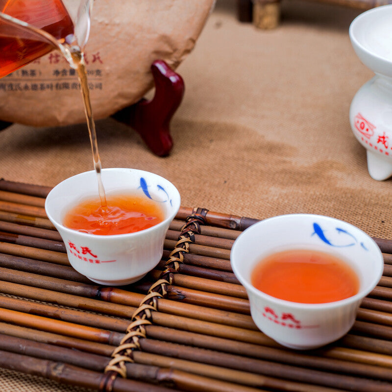 MENGKU Brand Mu Ye Chun Chen Pu-erh Tea Cake 400g Ripe Puer Tea