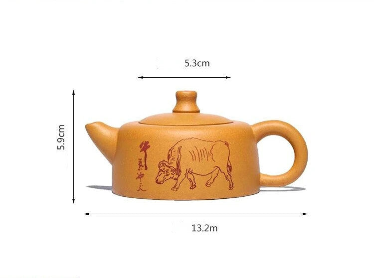 Yixing Purple Clay Teapot Handmade Ball Hole Filter Xishi Tea Pot Zisha Tea Set