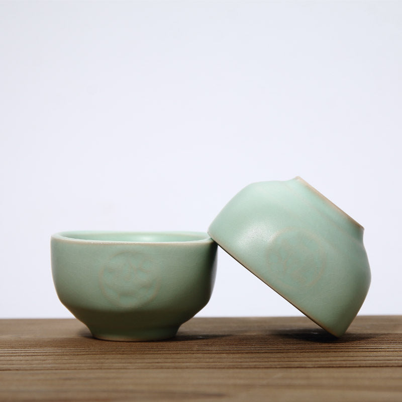 tea cup ruyao craft ceramic porcelain cup of tea chinese kung fu tea set cups