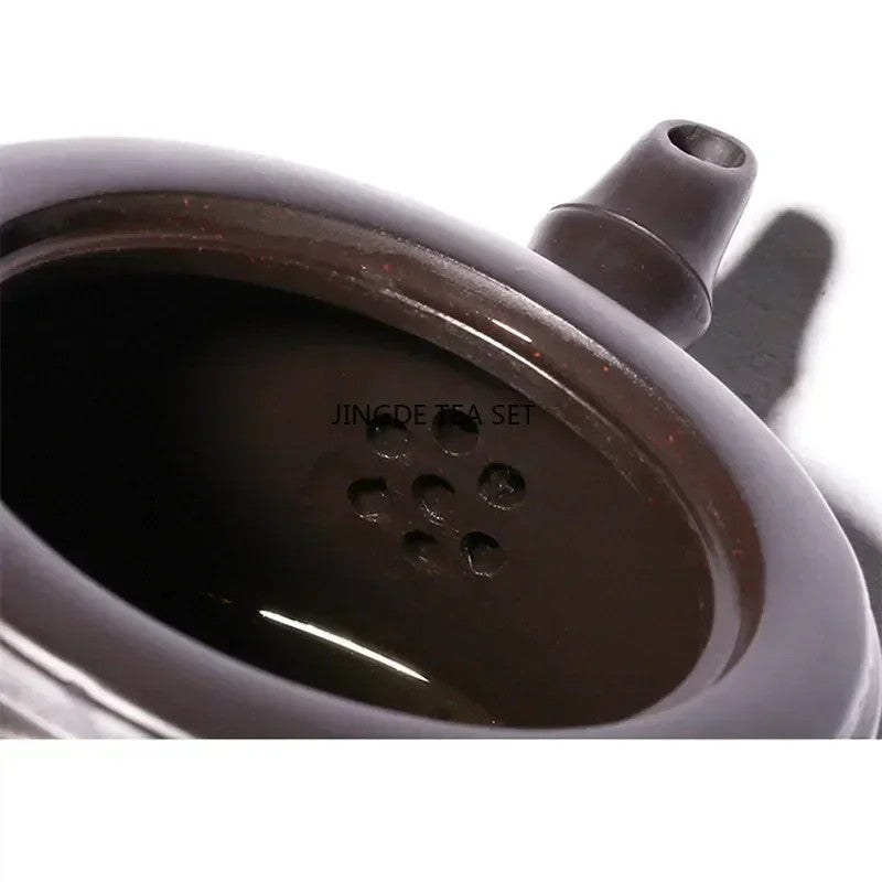 Chinese Yixing Purple Clay TeaPot Handmade Beauty Kettle Raw Ore Teaware TeaSet