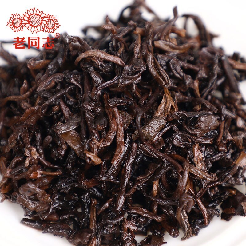 2021 Haiwan Pu-erh Tea Old Comrade Third-level bulk tea Ripe Pu'er Tea 500g