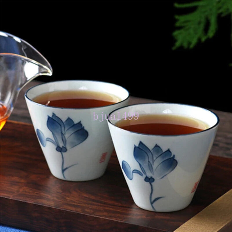 Jingdezhen Hand-painted Tea Cup Small Tea Bowl Ceramic Bowls Handmade Tea Cup