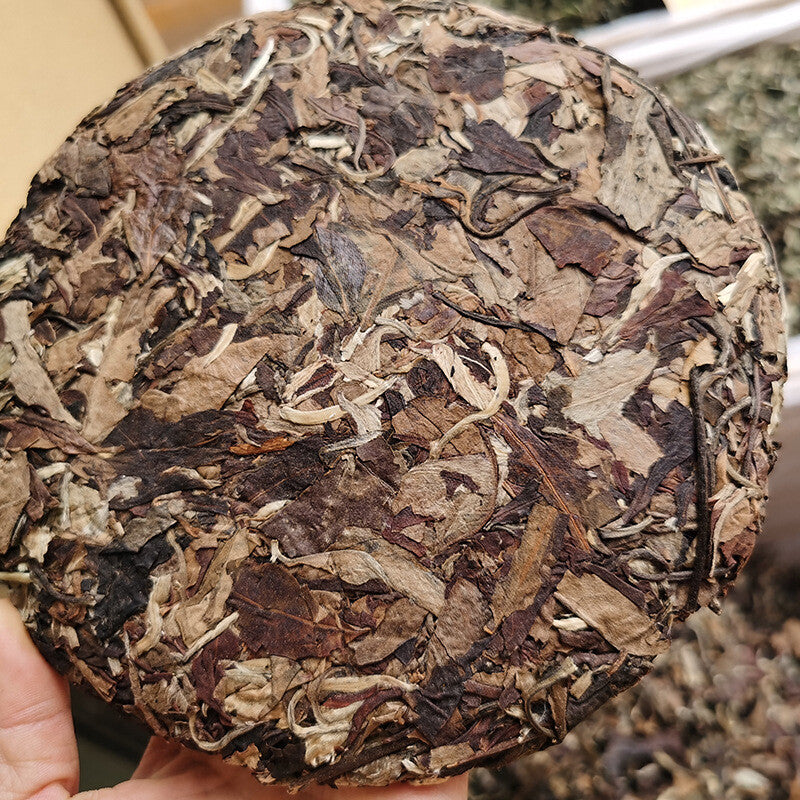 357g Yunnan White Tea Hand made Graphite Pressed Old White Tea Tea Cake Organic