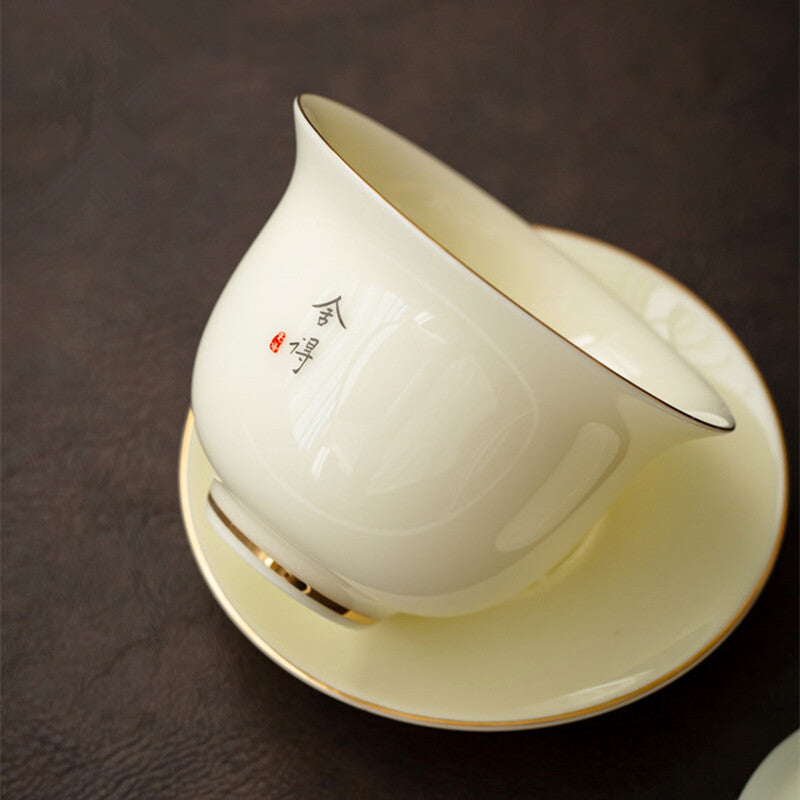 180ml Chinese Ceramic Gaiwan Tureen Tea Cup Bowl Kung Fu Tea Set Tea Ceremony