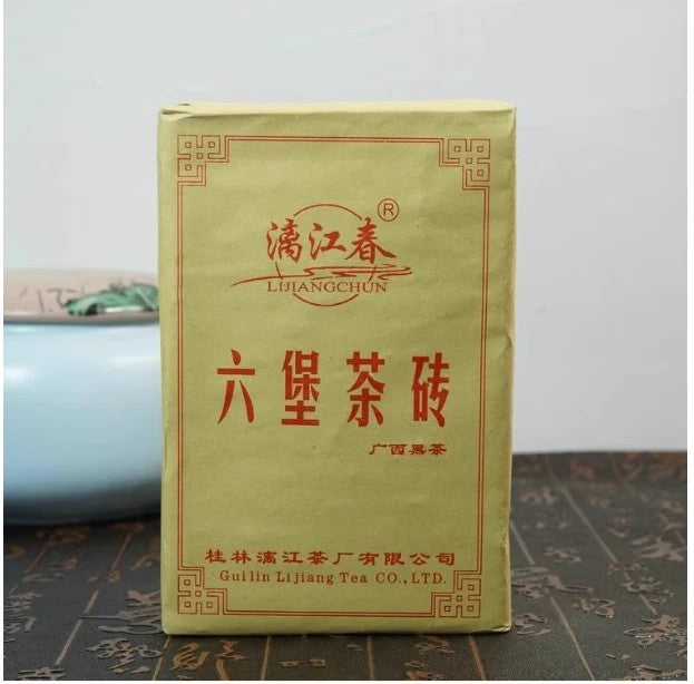 500g Liu Pao Brick Tea Guangxi Aged Liu Bao Tea Black Tea Dark Tea brick