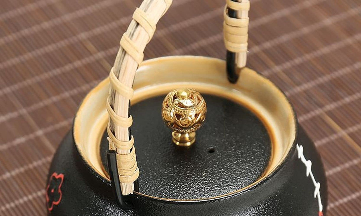 200ml Ceramic Kung Fu Tea Set Teapot Portable Travel Kettle Tea Decor