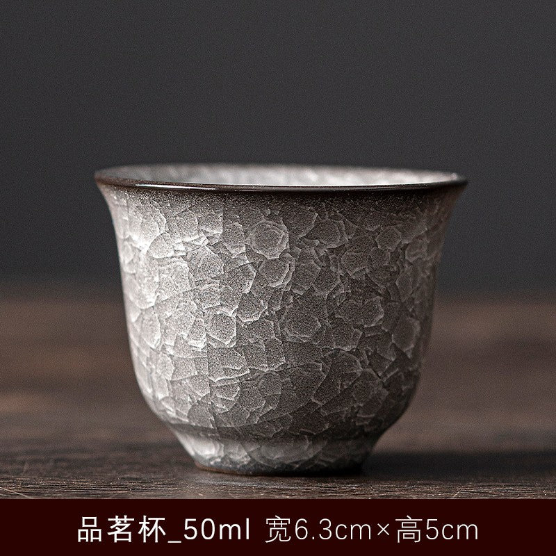 1pc Longquan Celadon Single Cup Ge Kiln Black Ice Crack Tea Cup Tea Set Tea Cup