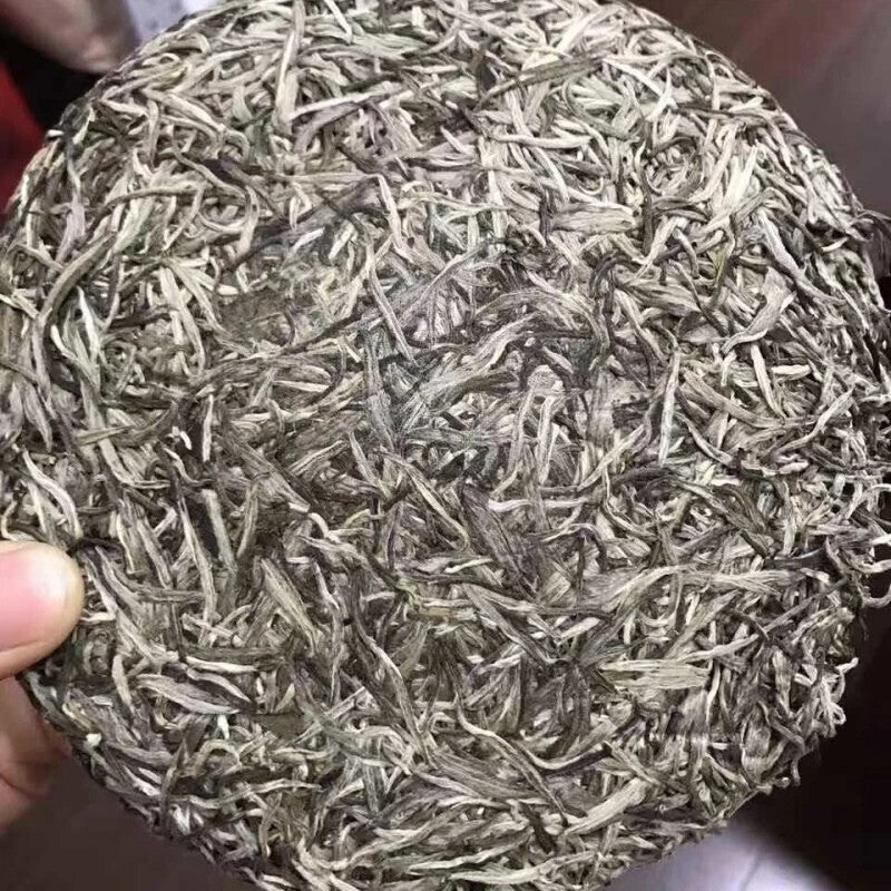 300g Premium Silver Needle White Tea Cake Chinese Organic Bai Hao Yin Zhen Cha