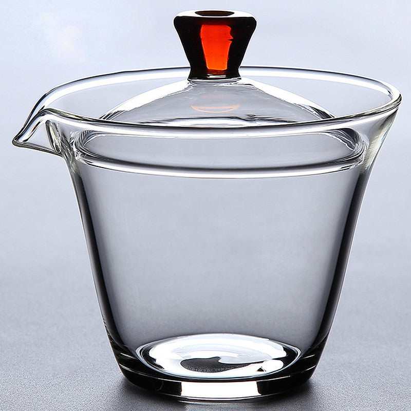 Heat Resistant Glass Gaiwan Teapot Gaiwan Tea Cup Bowl Kung Fu Tea Set Tureen