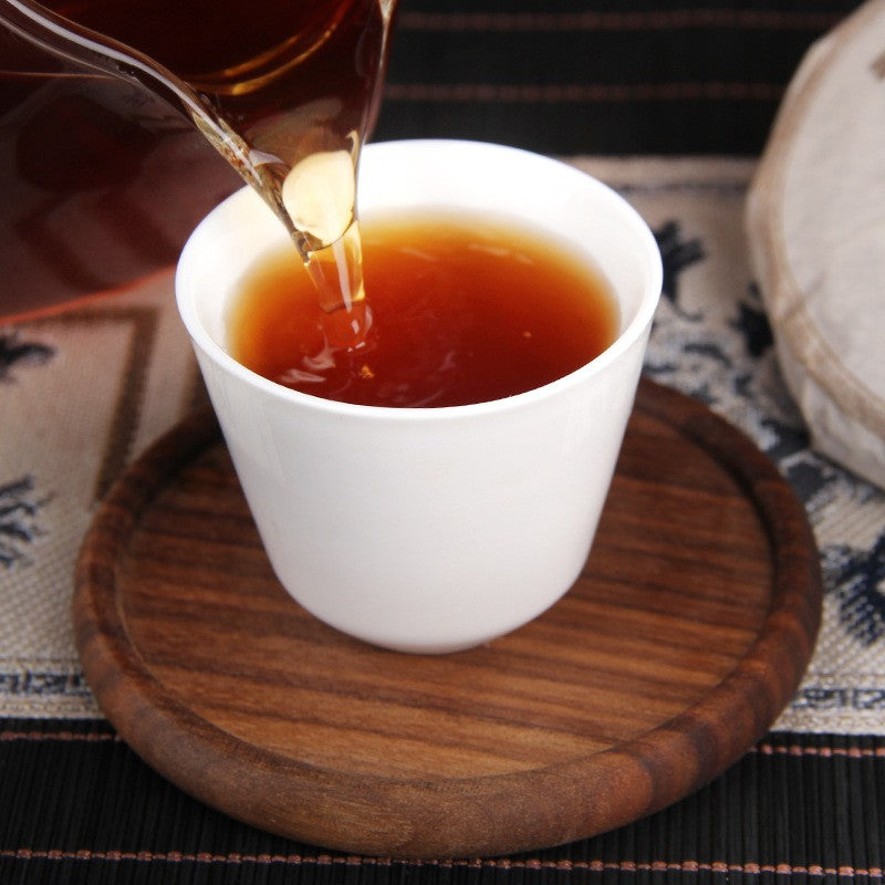 100g Pu'er Tea Ripe Tea Cake Old Flavor Small Cake Yunnan Qizi Cake Tea