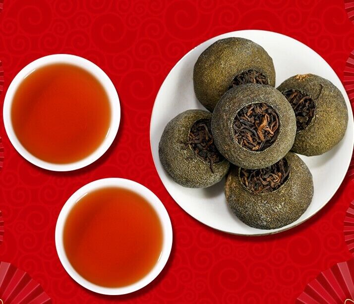 Orange Pu'er Tea Handmade GongTing Puerh Ripe Tea Orange Pu'er Tea Ceremony Tea-