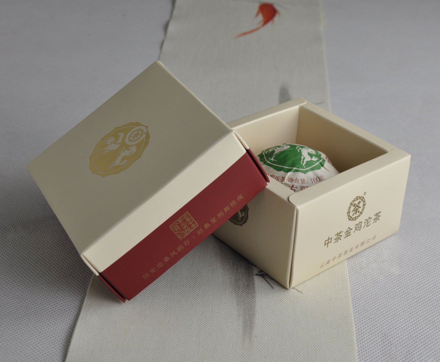 CHINA TEA Golden Rooster Tuo Tea Pu-erh Tea Tuocha 2020 100g Ripe Pu'er Tea