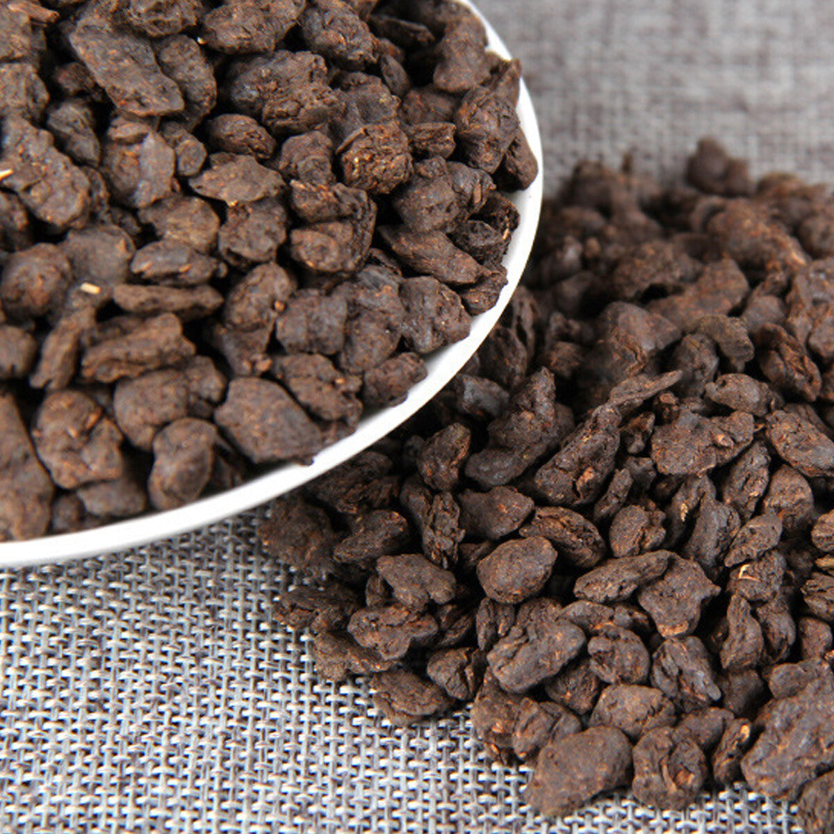 Yunnan Ripe Pu-erh Tea 500g Cooked Puerh Tea Handmade Bamboo Basket Packing Gift