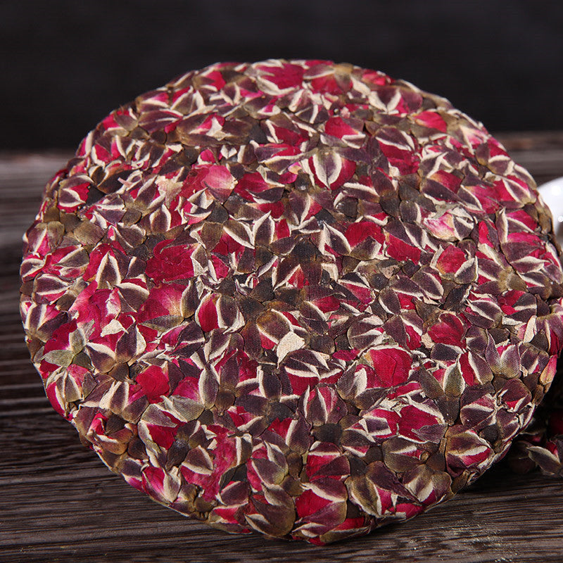 200g Organic Rose Flower Tea Cake Gomphrena Rose Tea New Scented Tea Compressed