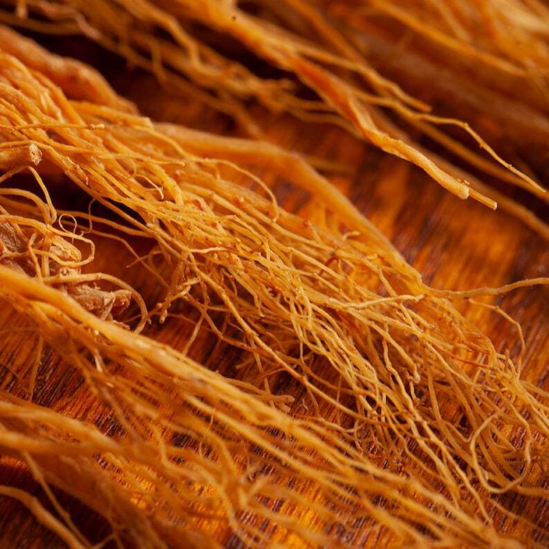 100g Red Panax Ginseng Roots Red Korean Ginseng Root Whole Root Red Ginseng Root