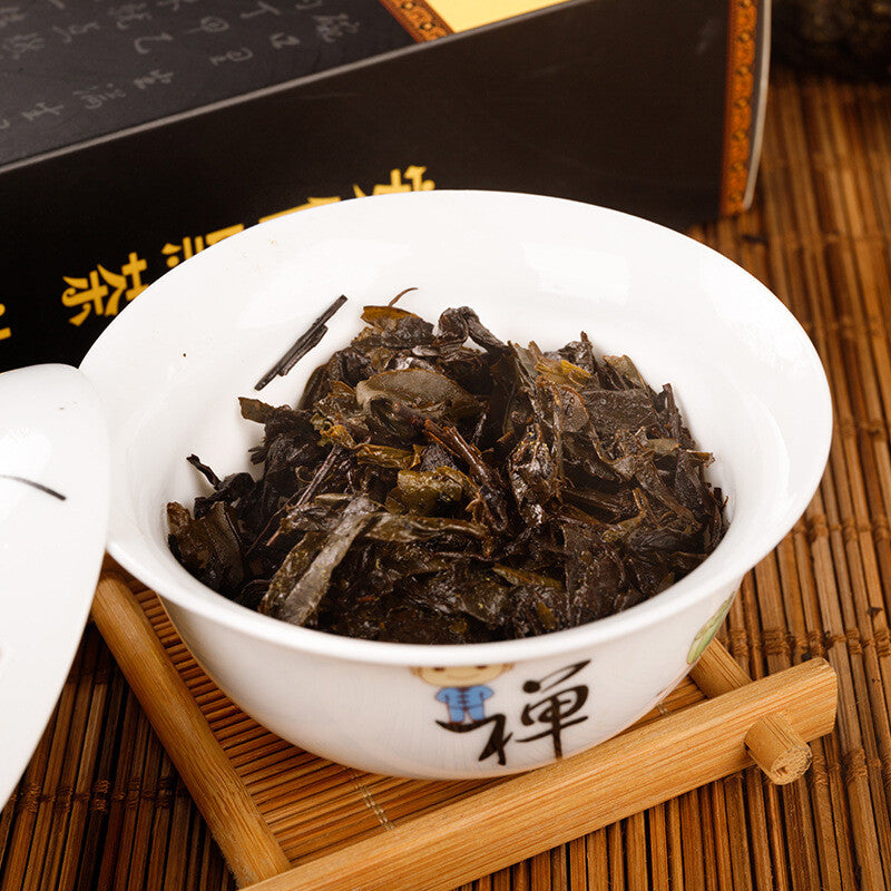 1000g Hunan Anhua black tea hand-built por tea brick golden flower black tea