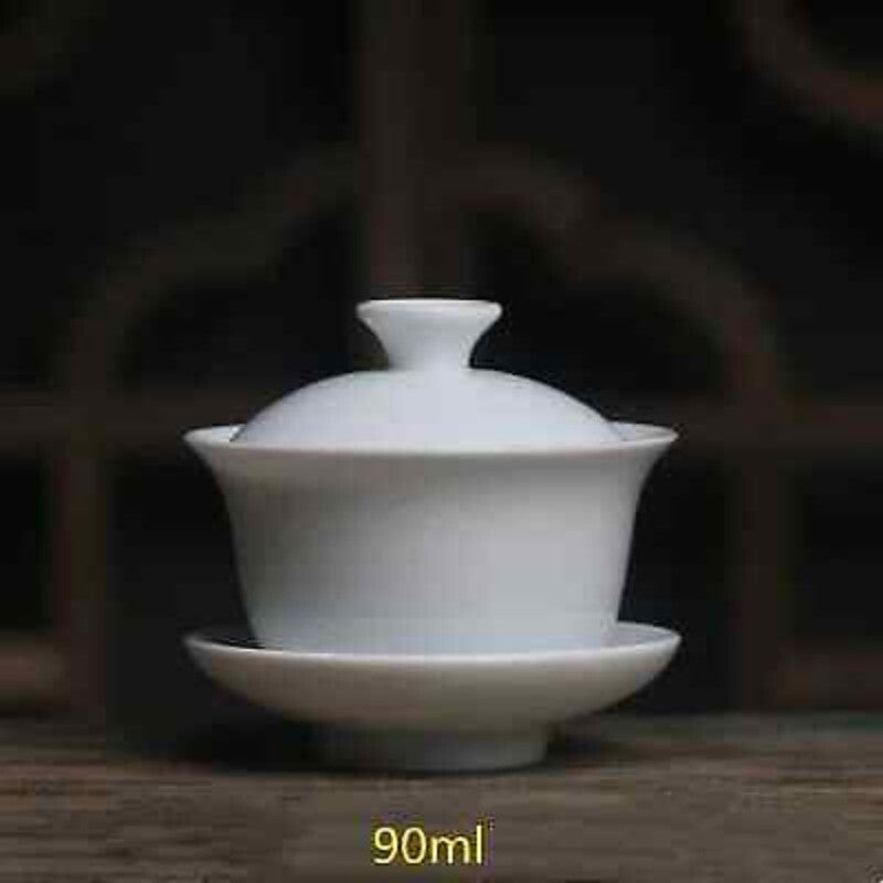 Mini 60ml Gaiwan Porcelain Tureen Teaware Travel Kung Fu Tea Set Tea Cup Bowls
