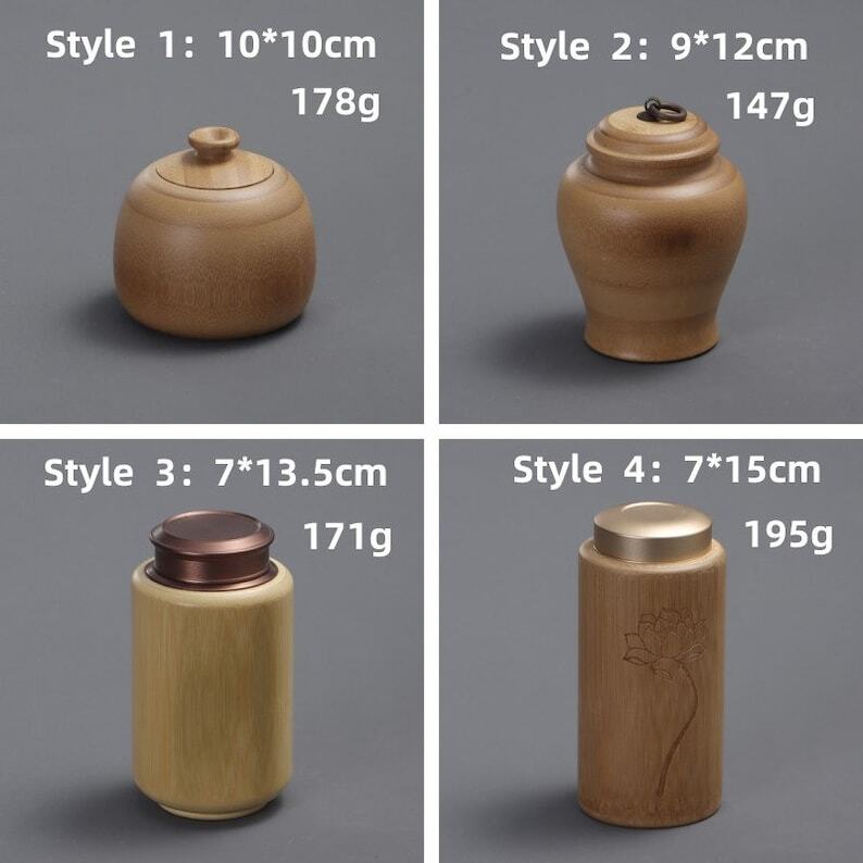 Chinese Bamboo Tea Caddy|Tea Accessories|Candy Storage Tanks|Tea Jars