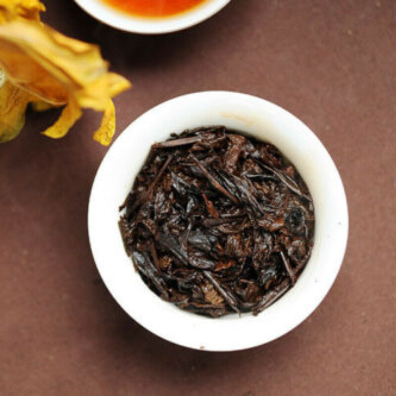 500g/1.1LB Ripe Puer Ancient Pu'er Tea PU'ER Tea Lao Man E Pu-erh Tea Brick