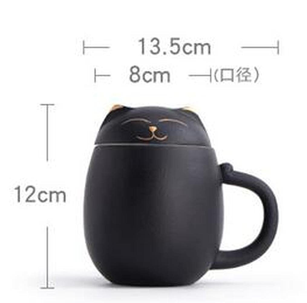 350ml Lucky Cat Tea Mug Tea Cup Creative Ceramic Cup Filter Water Mug Tea Set
