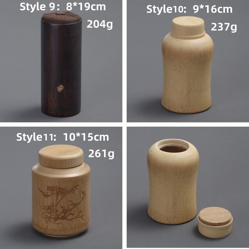 Chinese Bamboo Tea Caddy|Tea Accessories|Candy Storage Tanks|Tea Jars