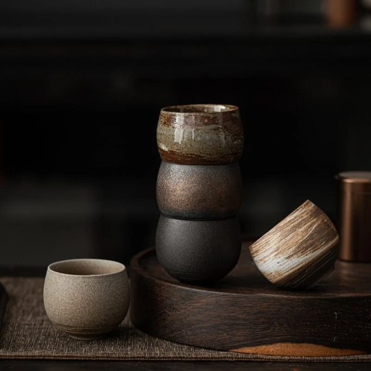 Ceramic Tea Cup Hand Brush Chinese Tea Cup