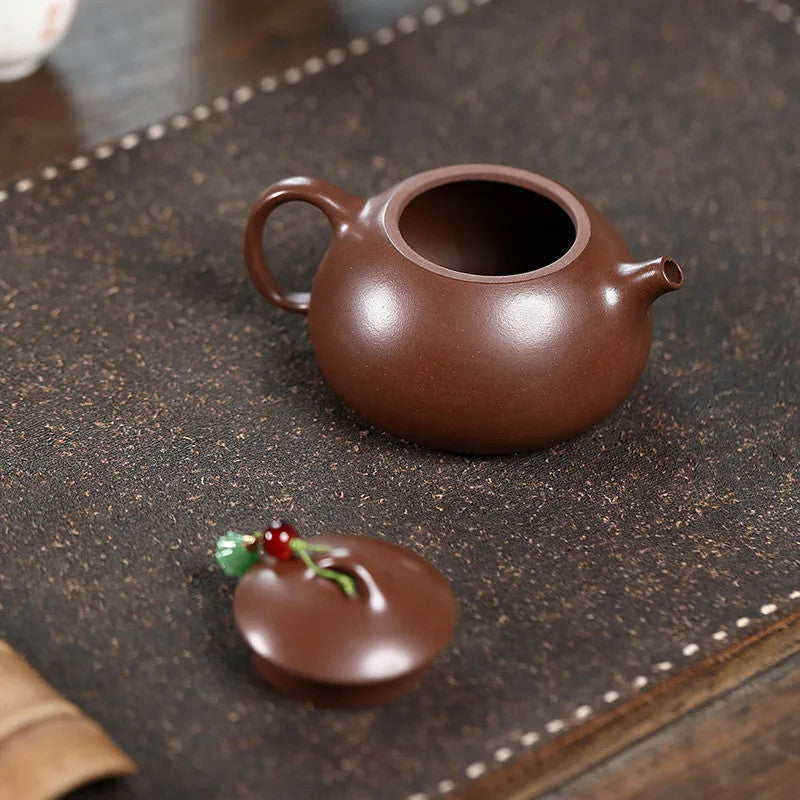 Chinese Yixing Teapot Handmade Tea Pot Tea Infuser Kettle Zisha Tea Set 90ml