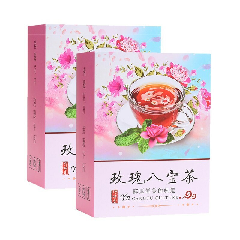 180g 15 Bag Natural Babao Tea Includes Longan Rose Jujube Herbal Tea Health Care