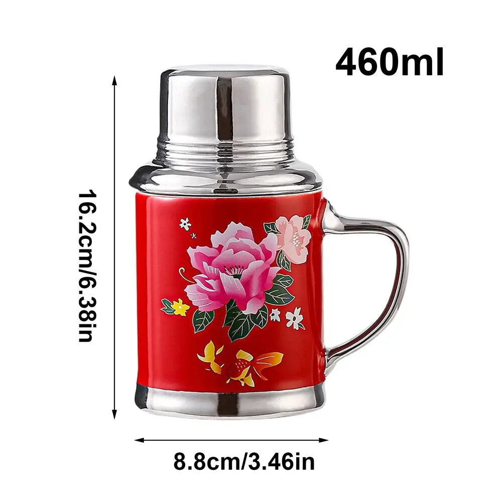 Traditional Chinese Ceramic Tea Cups Tea Mug with Lid Retro Tea Cup