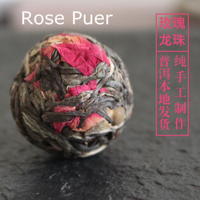 Puer Tea Raw Puerh Tea Flower Tea Ball Herbal Rose Osmanthus Chrysanthemum Tea