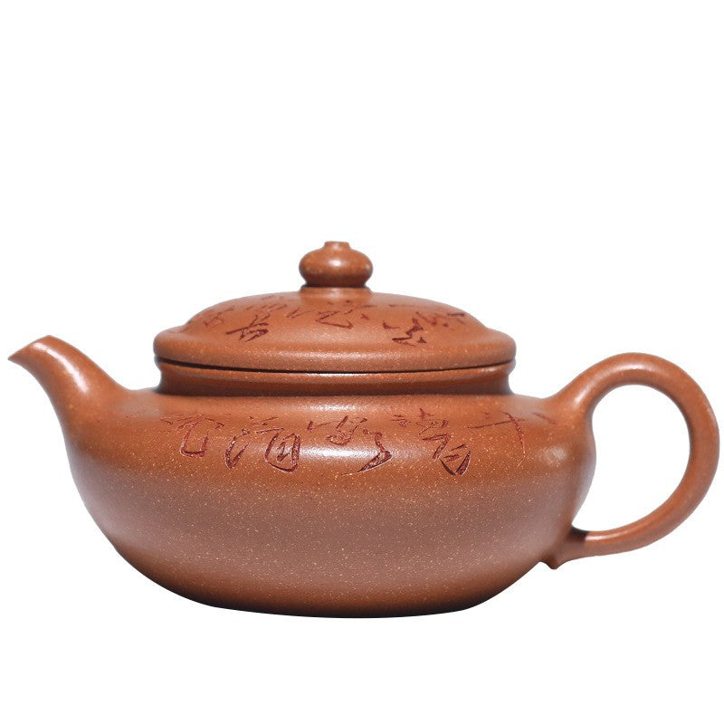 Original Ore Real Yixing Zisha Jiangpo Clay Tea Pot Chinese Handmade Carved Pot