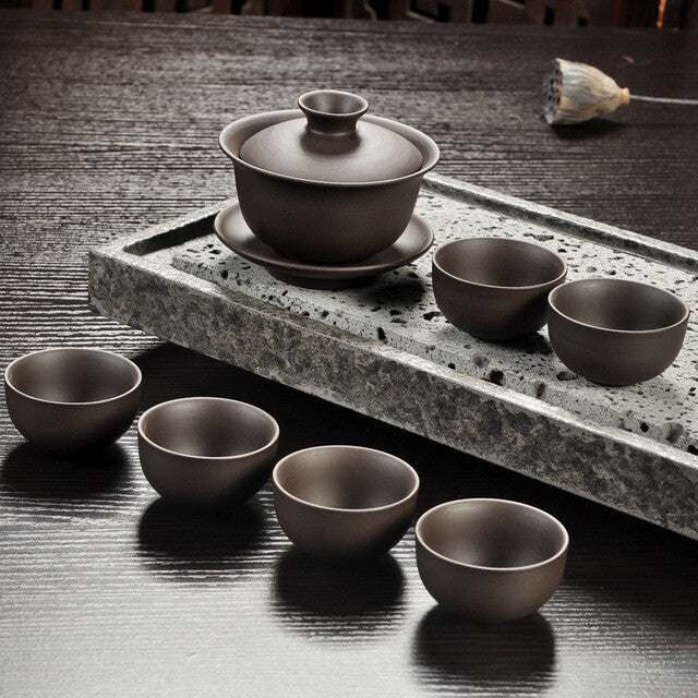 Handmade Drinkware China Kung Fu Purple Sand Teapot Tea Set Ceramic Teapot Cup