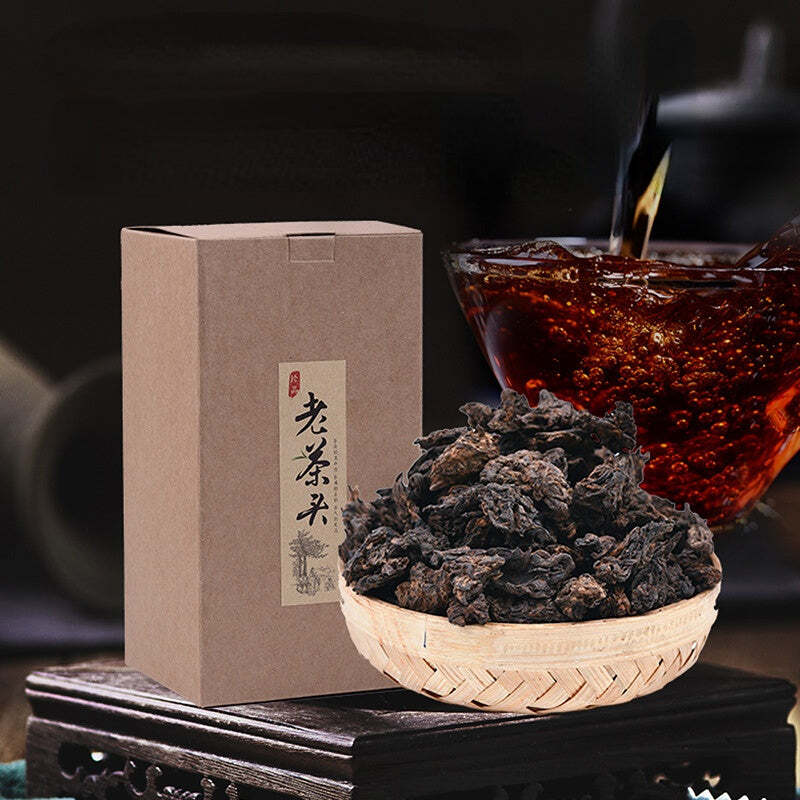 Puerh Ripe Tea Lao Cha Tou Yunnan Pu'er Cooked Tea Old Tree Pu-erh Tea 500g