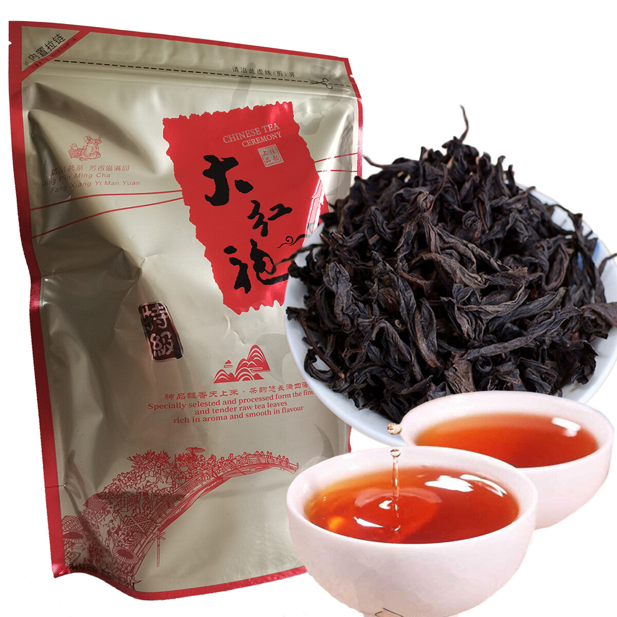 Premium Da Hong Pao Tea Big Red Robe Wuyi Mountain Rock Oolong Loose Leaf 250g