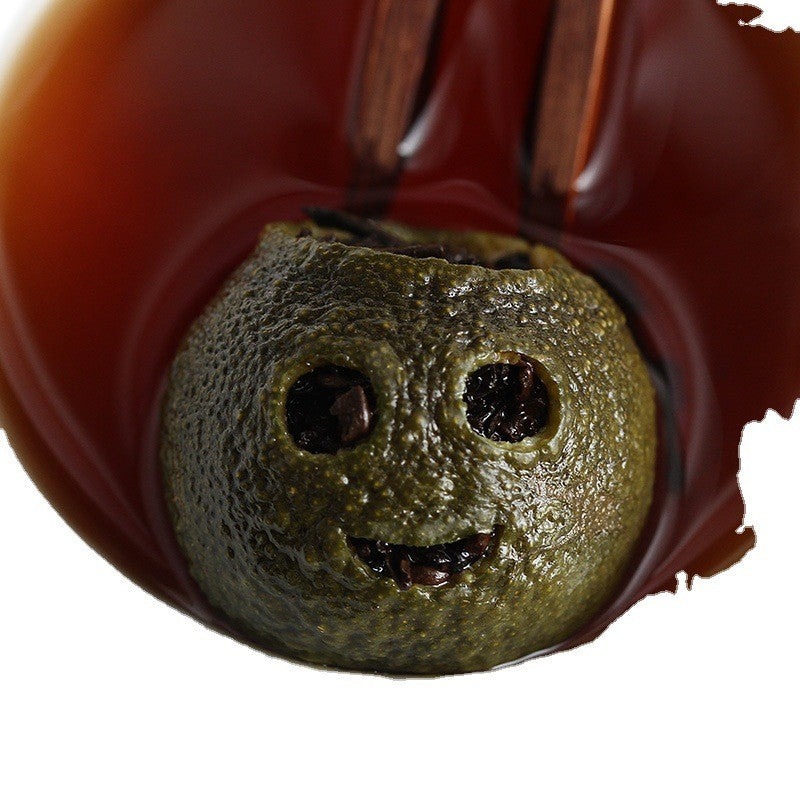 500g Yunnan Pu'er Tea Green Tangerine Royal Court Ripe Tea Loose Tea