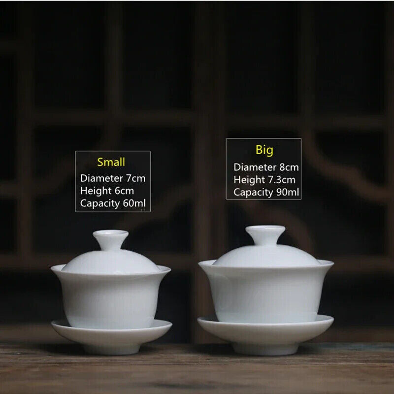 Mini 60ml Gaiwan Porcelain Tureen Teaware Travel Kung Fu Tea Set Tea Cup Bowls