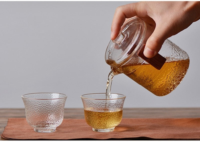 All-in-One Portable Travel Glass Tea Sets Tea Pot Cup Camping Watering Teaware