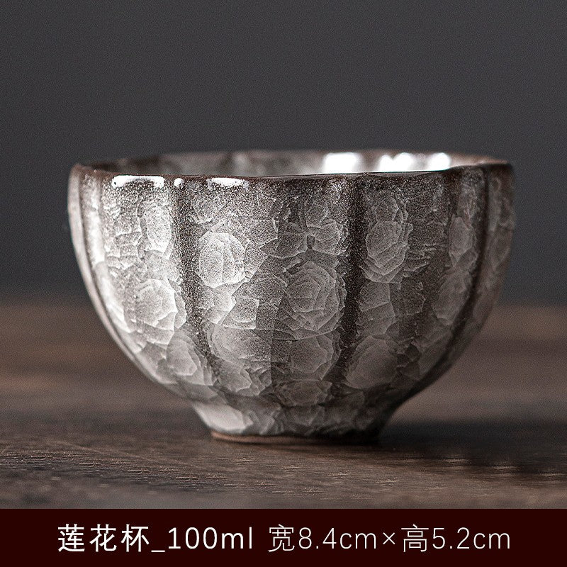 1pc Longquan Celadon Single Cup Ge Kiln Black Ice Crack Tea Cup Tea Set Tea Cup