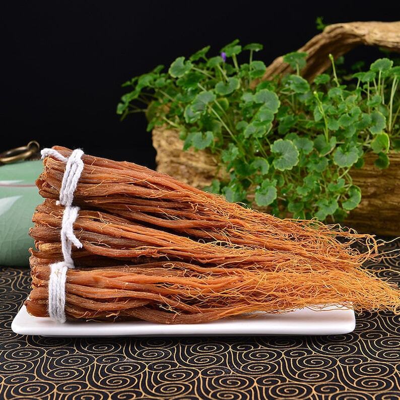 100g Red Panax Ginseng Roots Red Korean Ginseng Root Whole Root Red Ginseng Root
