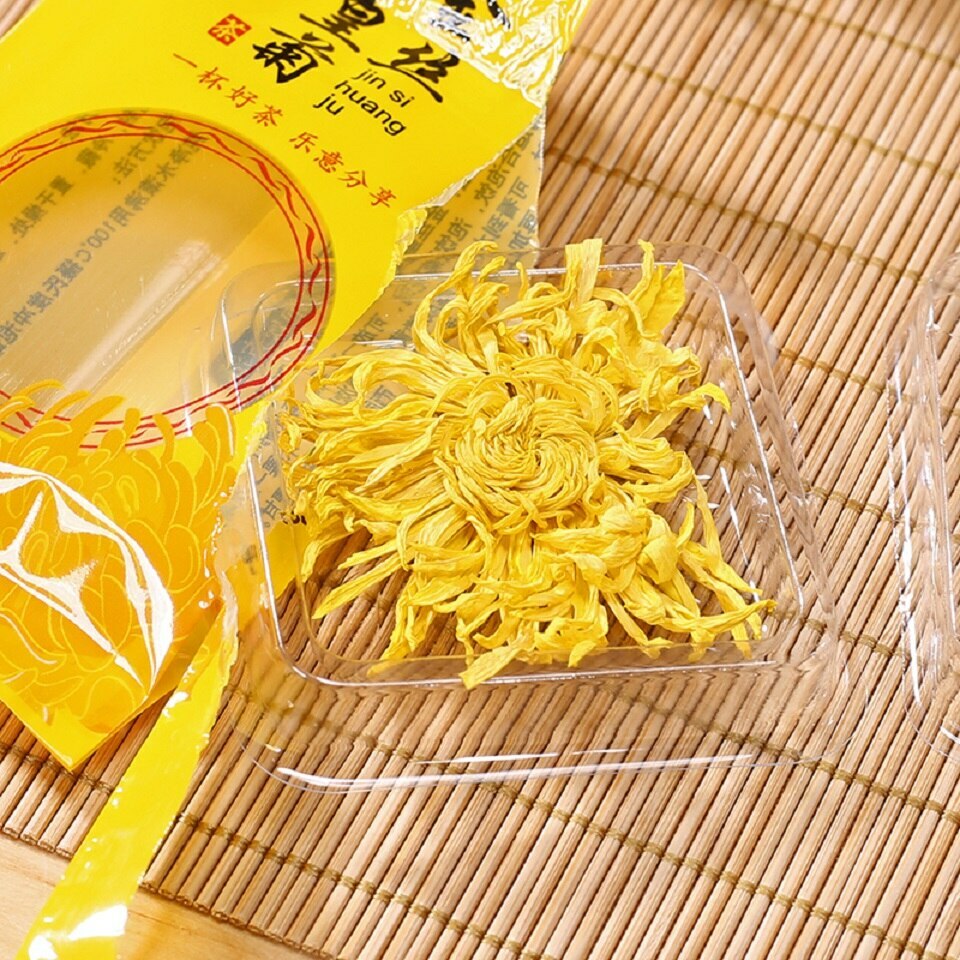 100 Blooms Chrysanthemum Tea Flower Blossom Cooling Healing Golden Floral Tea