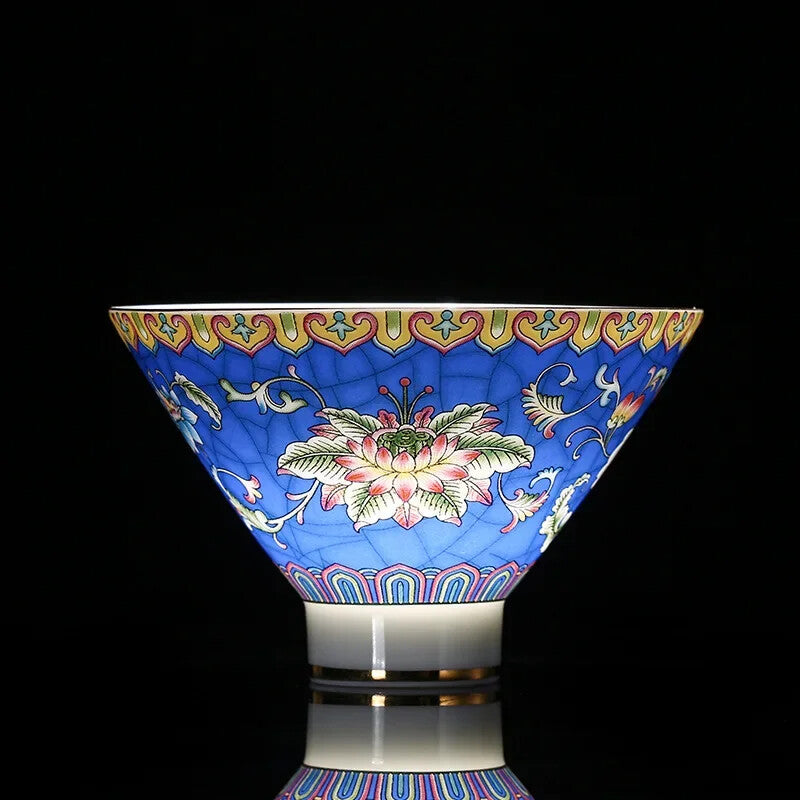 Jingdezhen Ceramic Teacup Hand Painted Phnom Penh Tea Cup Handmade Tea Set