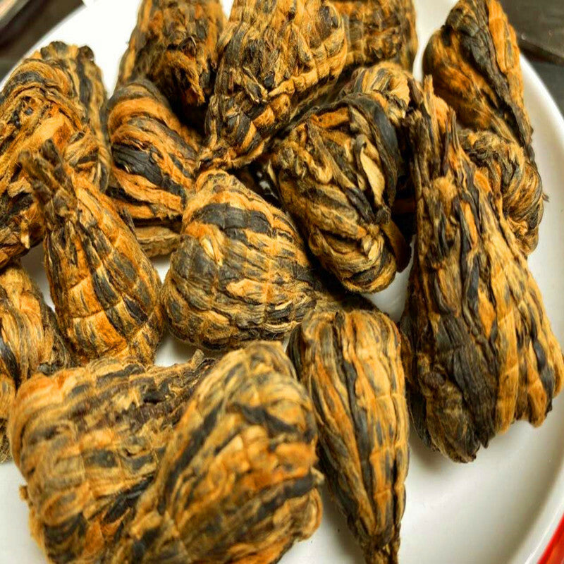 250g Top Tasty Class DianHong Tea Red Tea Yunnan Handmade Pagoda Shape Black Tea
