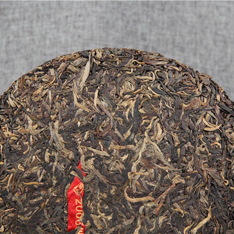 Chinese Green Tea Big Leaf Pu-erh Tea 2006 Menghai Qizi Cha Pu'er Tea Cake 400g