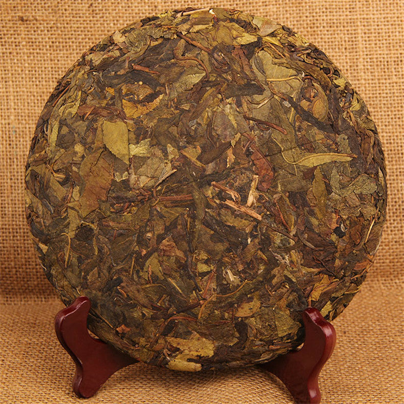 357gHandmade Fermented Leaf Kongfu Tea China Puer Tea Cake Pu Erh Cha Spring Tea