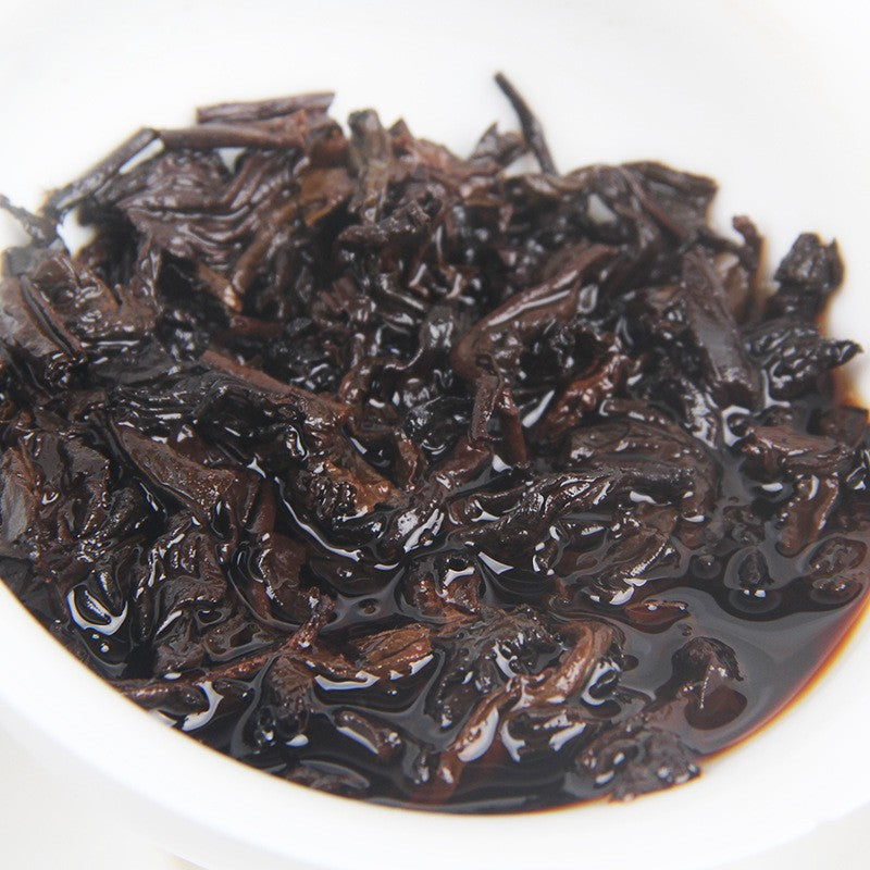 357g Pu'er Tea Ripe Tea Menghai Aged Aroma Yunnan Qizi Cake Tea Jinya Tea Cake