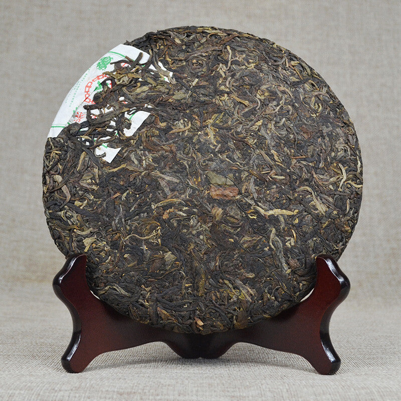 ChinaTea 2007 Zodiac Pig Pu'er Tea Raw 357g Menghai Big Leaf Green Cake Shen Tea