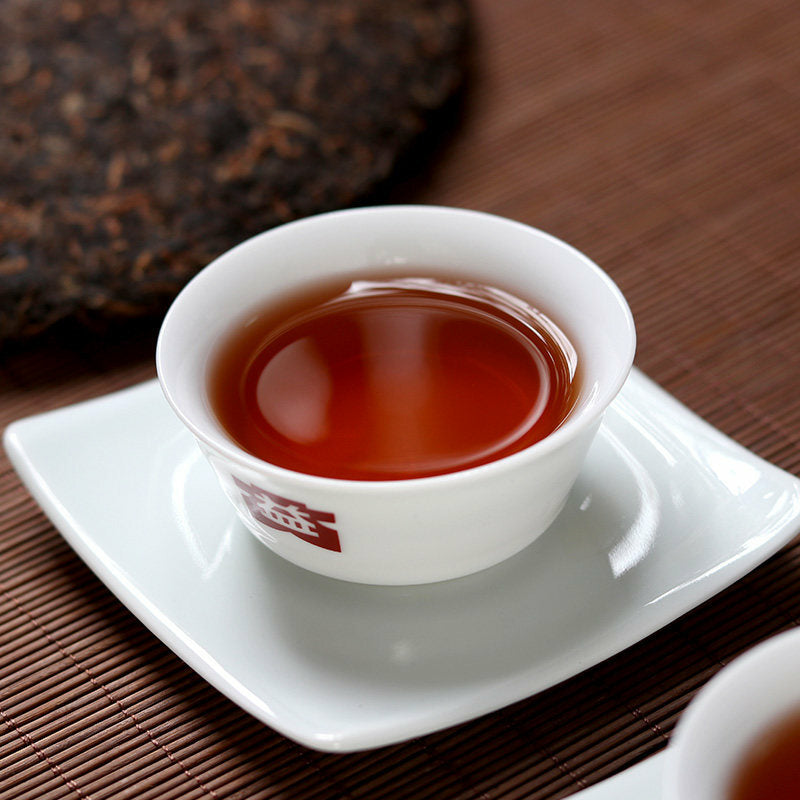 TAETEA 7572 Menghai Dayi Puer Tea Cake Pu-erh China Yunnan Pu'er 2021 357g Ripe