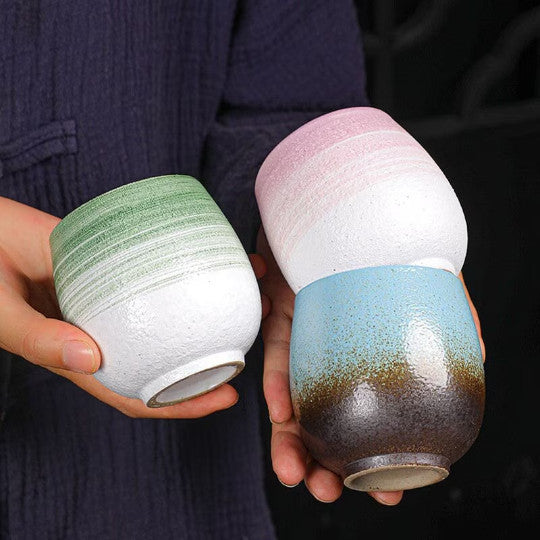 Ceramic Tea Cup Rainbow Arabic Coffee Cup Tea Mug Cup for Tea